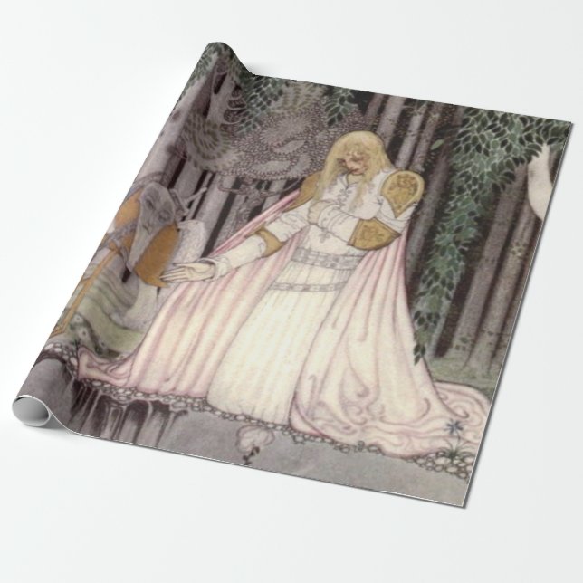 Kay Nielsen - The Lassie And Her Godmother 1914 Wrapping Paper (Unrolled)