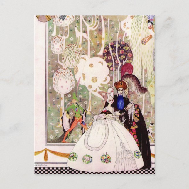 Kay Nielsen's Bluebeard Fairy Tale Postcard (Front)