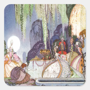 Kay Nielsen's Cinderella at the Ball Square Sticker