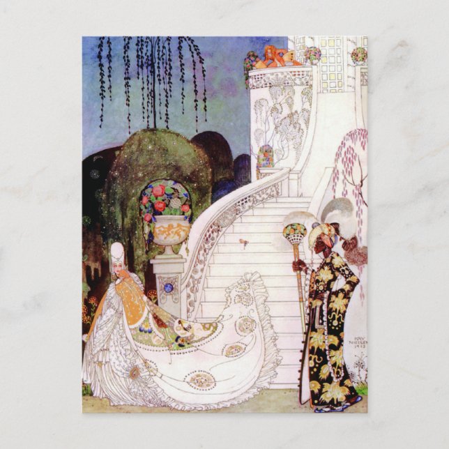Kay Nielsen's Cinderella Fairy Tale Postcard (Front)