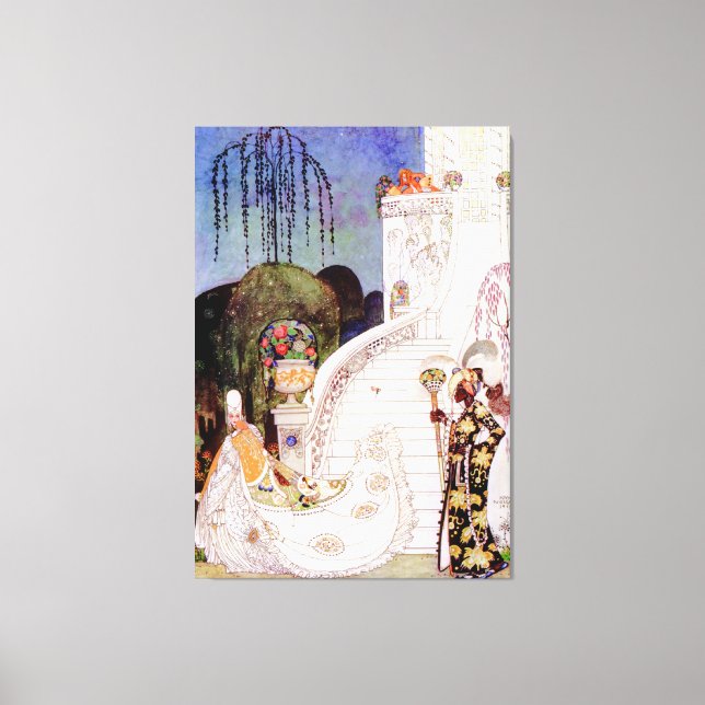 Kay Nielsen's Cinderella Leaving the Ball Canvas Print (Front)