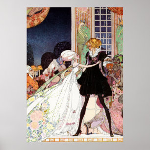 Kay Nielsen's Prince Charming and Cinderella Poster