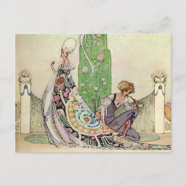 Kay Nielsen's The Princess and the Gardener Postcard (Front)
