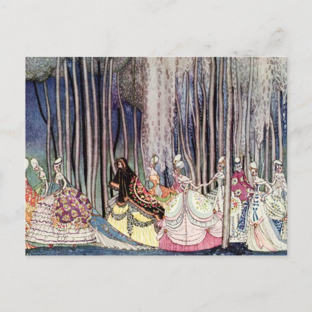 Kay Nielsen's Twelve Dancing Princesses Postcard (Front)