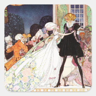 Kay Nielsen's Twelve Dancing Princesses Square Sticker