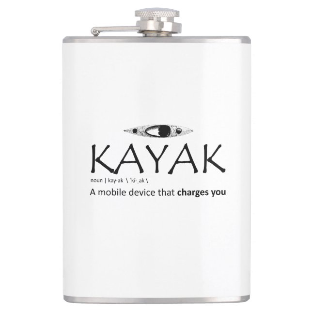 Kayak, A Mobile Device That Charges You Hip Flask (Front)
