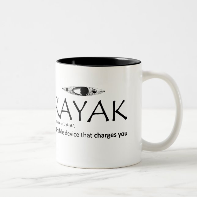 Kayak, A Mobile Device That Charges You Two-Tone Coffee Mug (Right)