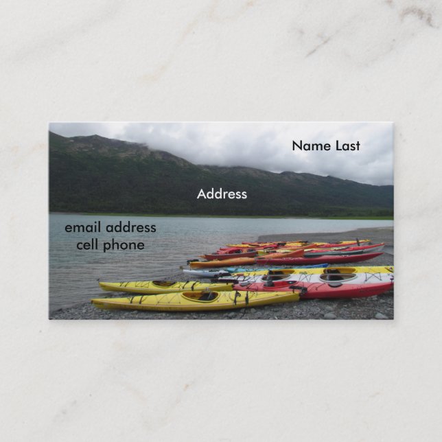 Kayak & Bicycle Business Card (Front)
