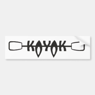 Kayak bumper sticker