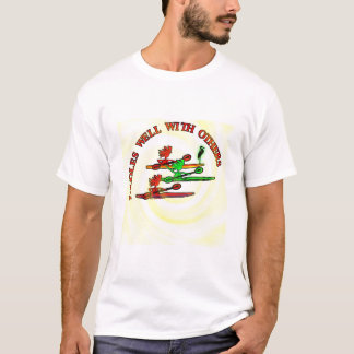 Kayak Canoe - Paddles Well With Others T-Shirt