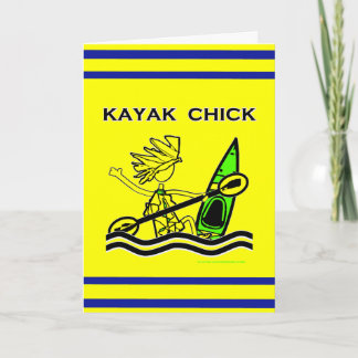 Kayak Chick Designs & Things Card