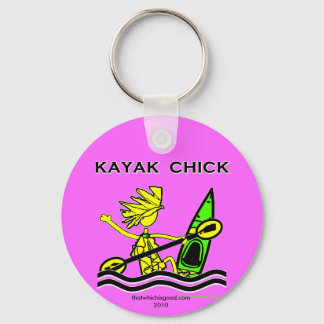 Kayak Chick Designs & Things Key Ring