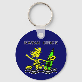 Kayak Chick Designs & Things Key Ring