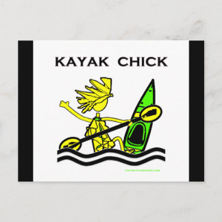 Kayak Chick Designs & Things Postcard