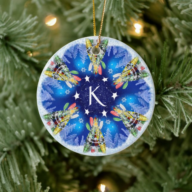 Kayak Christmas Tree Ceramic Tree Decoration (Tree)