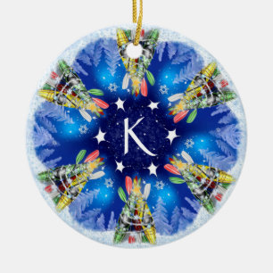 Kayak Christmas Tree Ceramic Tree Decoration