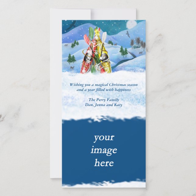 Kayak Christmas Tree - Wonders of Nature Holiday Card (Front)