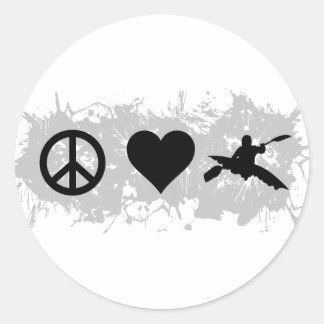 Kayak Classic Round Sticker