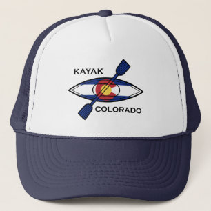 Kayak Colorado Flag Trucker Hat