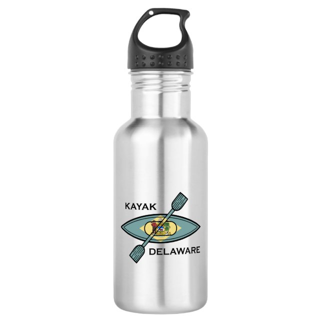 Kayak Delaware Flag 532 Ml Water Bottle (Front)