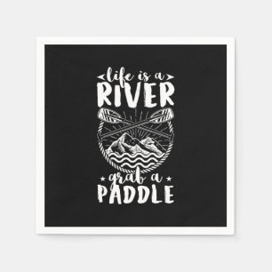Kayak Driver Life Is A River Napkin