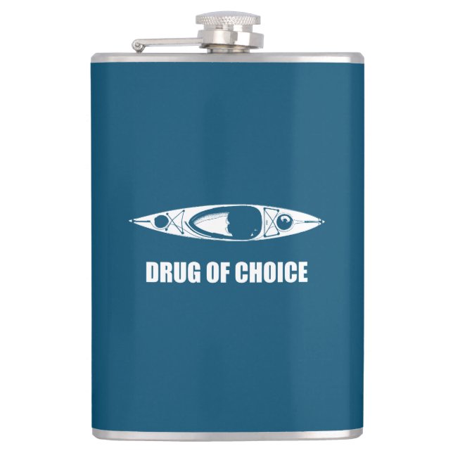 Kayak, Drug Of Choice Hip Flask (Front)