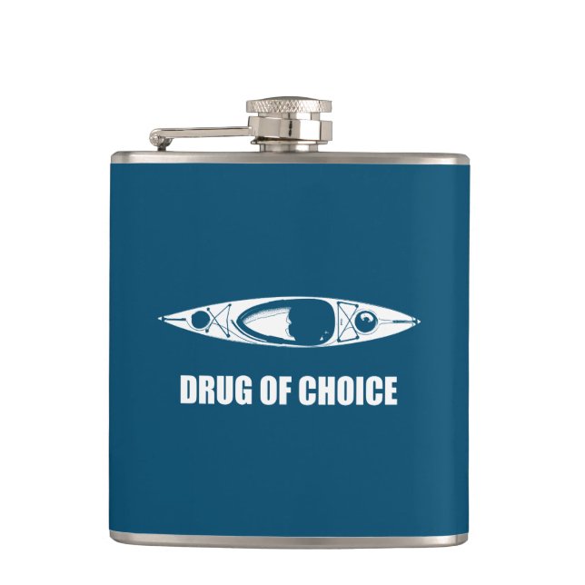 Kayak, Drug Of Choice Hip Flask (Front)