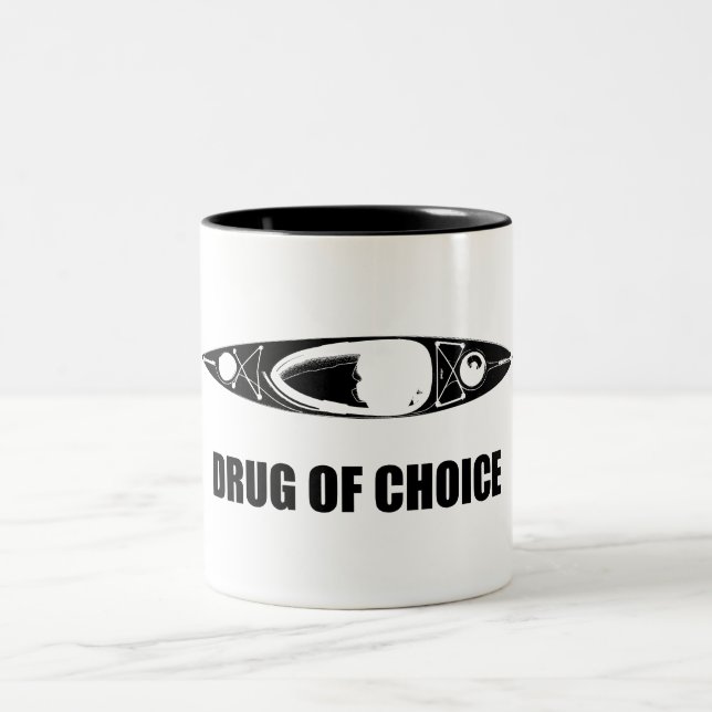 Kayak, Drug Of Choice Two-Tone Coffee Mug (Center)