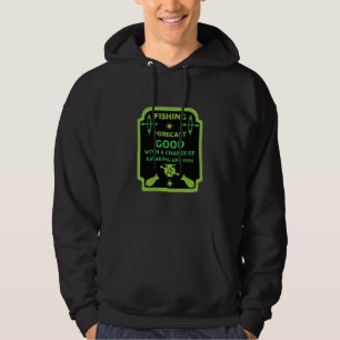 Kayak fish and camp fishing trip gifts hoodie
