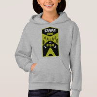 Kayak fish and camp fishing trip gifts hoodie