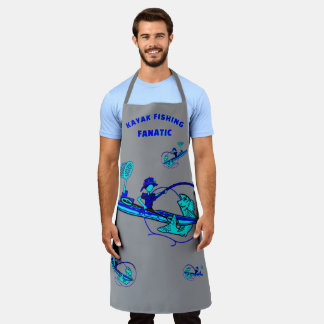 Kayak Fisherman Humor Apron