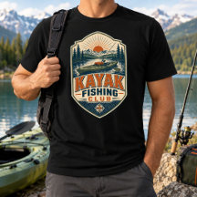 Kayak Fishing Club - Vintage Retro Outdoor Fishing