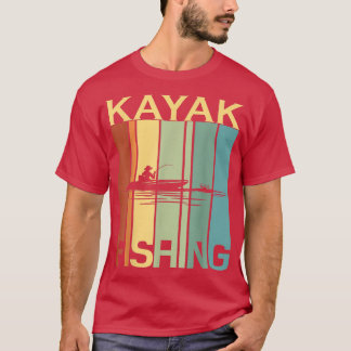 Kayak Fishing s For Men & WomenVintage Kayaking  T-Shirt