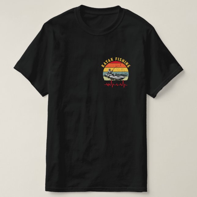 Kayak Fishing T-Shirt (Design Front)