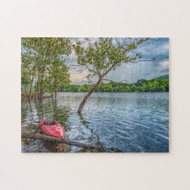 Kayak Floating On Table Rock Lake Jigsaw Puzzle (Horizontal)