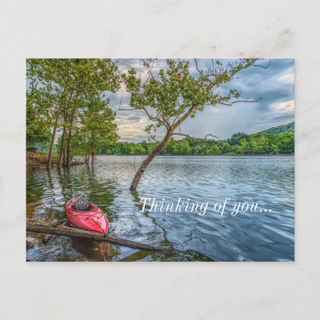 Kayak Floating On Table Rock Lake Thinking Of You Postcard (Front)