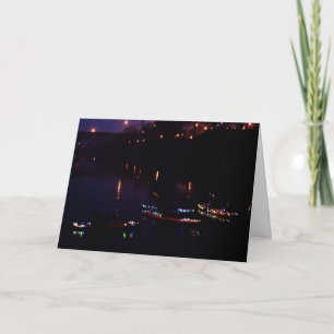 Kayak Flotilla of Lights Parade Salem Oregon Holiday Card
