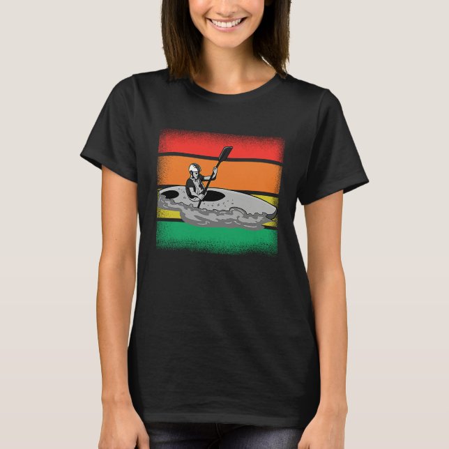 Kayak  for men women kayak canoe paddling T-Shirt (Front)
