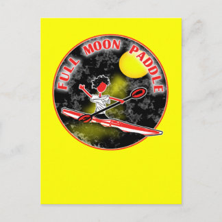 Kayak Full Moon Paddle Postcard