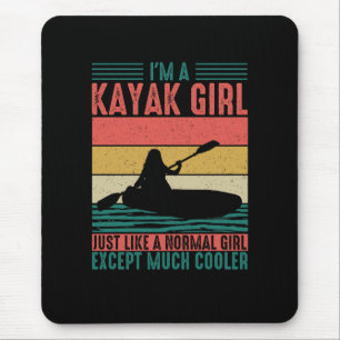 Kayak Girl But Cooler Mouse Mat