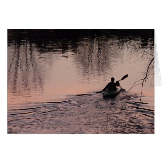 Kayak Greeting Card (Front Horizontal)