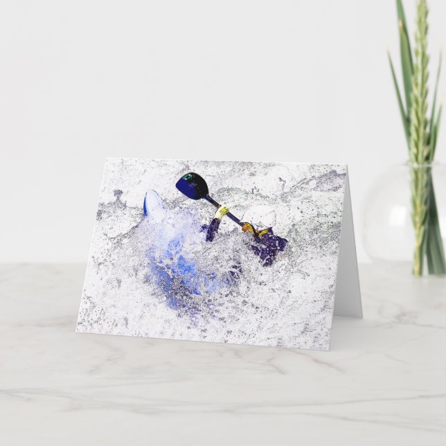 Kayak Greeting Card (Front)