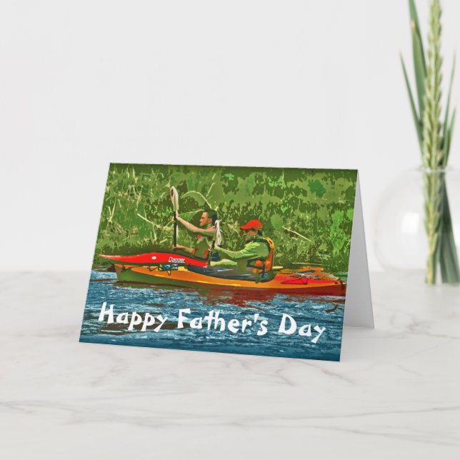 Kayak Happy Father's Day Card (Front)