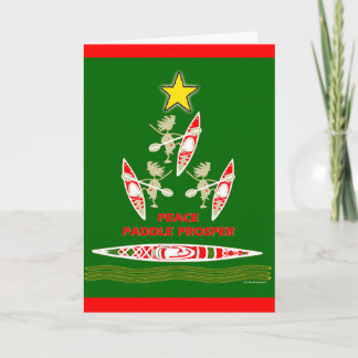 Kayak Holiday Paddle Card