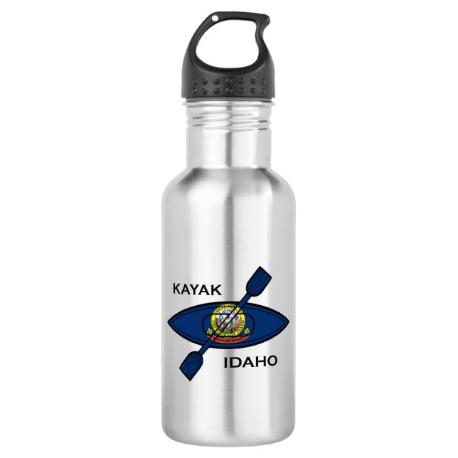 Kayak Idaho Flag 532 Ml Water Bottle (Front)