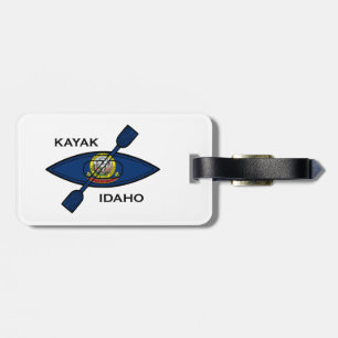 Kayak Idaho Flag Luggage Tag