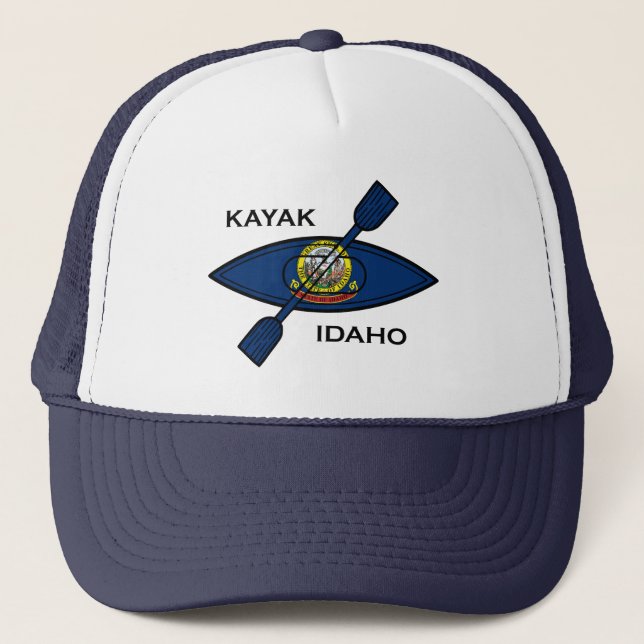 Kayak Idaho Flag Trucker Hat (Front)