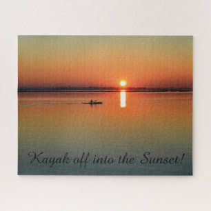 Kayak into the Sunset Jigsaw Puzzle