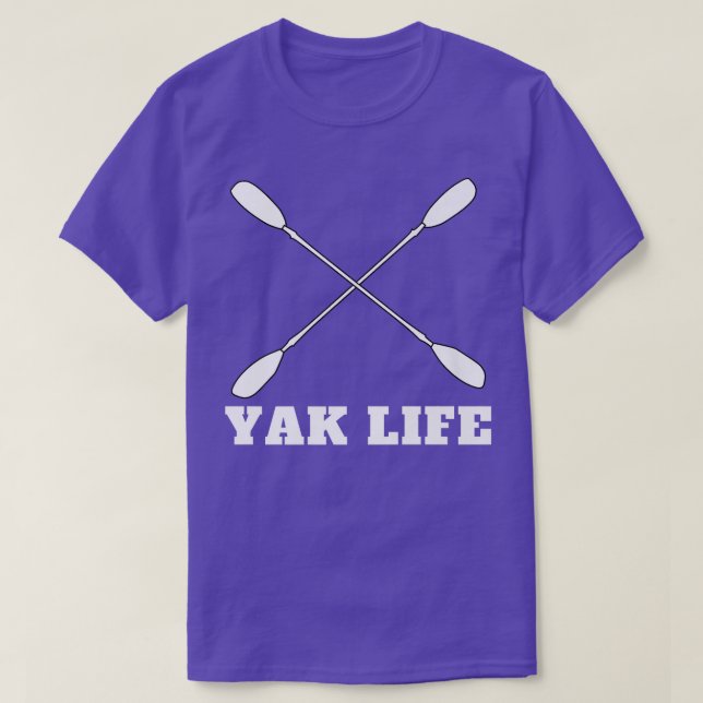 Kayak Kayaking Life Water Sports Paddle Adventure  T-Shirt (Design Front)