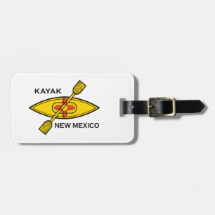 Kayak New Mexico Flag Luggage Tag